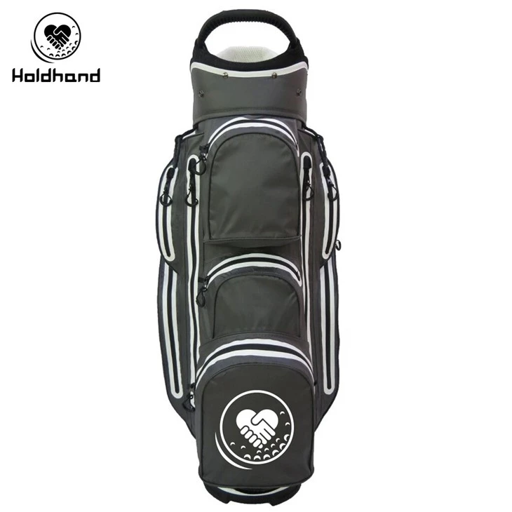 Performance-Oriented Golf Bag Offering 15-Track Divider System, Secluded Putter Storage, Seven Expandable Pockets, Beverage Chilling Pocket, Comfort-Carry Strap, Stowaway Rain Protection - Universally Designed