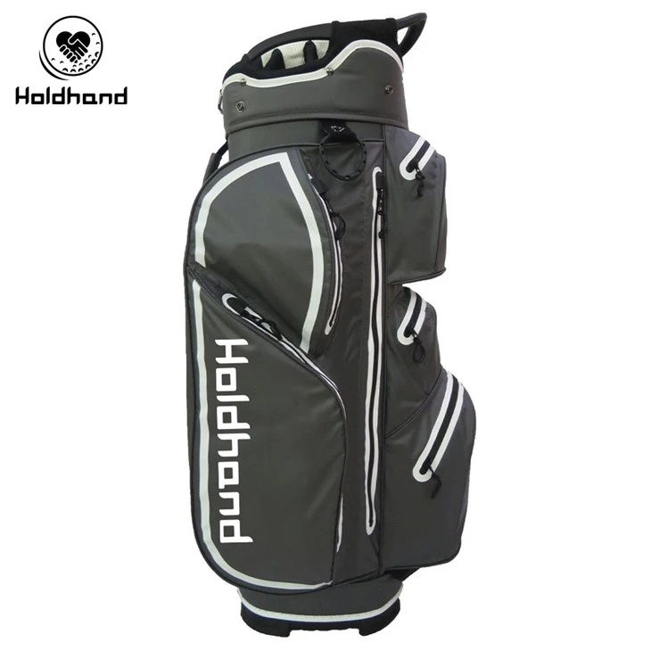 Performance-Oriented Golf Bag Offering 15-Track Divider System, Secluded Putter Storage, Seven Expandable Pockets, Beverage Chilling Pocket, Comfort-Carry Strap, Stowaway Rain Protection - Universally Designed