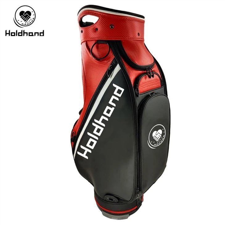 Hot Sales Majestic Orange Design Custom PU Golf Staff Bag Golf Bag