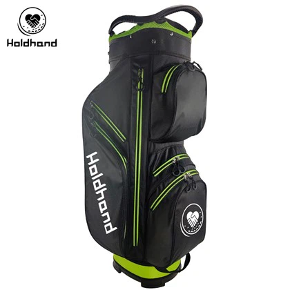 יצרן מקצועי פוליאסטר בד ניילון לוגו מותאם אישית תיק עגלת גולף באיכות גבוהה